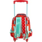 Diakakis imports Princess With Frog 3D Soft Toddler Trolley School Bag 2 Compartments 000585000 5205698599514