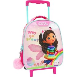 Diakakis imports Gabbys Dollhouse Way To Grow Toddler Trolley School Bag 2 Compartments 000574015 5205698629761