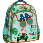 Diakakis imports Toddler Safari School Backpack 2 Compartments 000585005 5205698599613