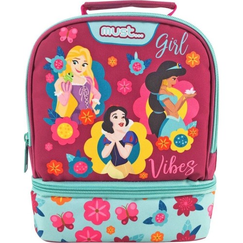 Diakakis imports Τσαντάκι Φαγητού Ισοθερμικό Disney Princess Girl Vibes  2 Θήκες 000563474 5205698588242