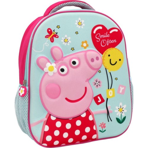 Diakakis imports Σχολική Τσάντα Πλάτης Νηπίου Peppa Pig Smile Often 1 Θήκη 000482747 5205698590276