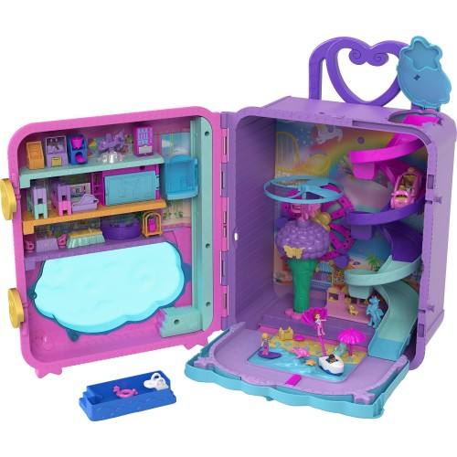 Mattel Polly Pocket Pollyville Βαλιτσάκι - Λούνα Παρκ HKV43 194735109067