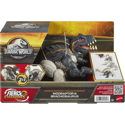 Mattel Jurassic World Μεγάλοι Δεινόσαυροι 2 Σε 1 Indoraptor To Brachiosaurus HPD33 / HPD35 194735156207