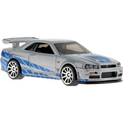 Mattel Hot Wheels Fast And Furious Nissan Skyline Gt-R Bnr34 HNR88 / HNT02 194735148714