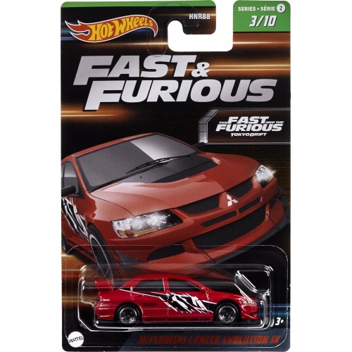 Mattel Hot Wheels Αυτοκινητάκια Ταινίες - Fast And Furious 2003 Mitsubishi Lancer Evolution Ix HNR88 / HNT03 194735148851