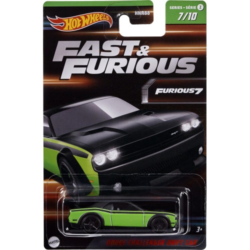 Mattel Hot Wheels Αυτοκινητάκια Ταινίες - Fast And Furious Dodge Challenger Drift Car HNR88 / HNT07 194735148882