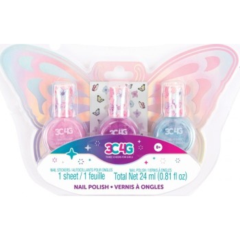 Make It Real Butterfly Nail Polish Trio 10043 638241100434