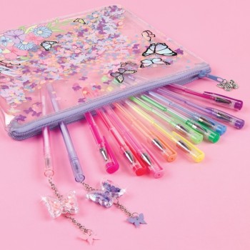 Make It Real 3C4g | Butterfly Glitter Pouch And 12K Pen 12026 638241120265