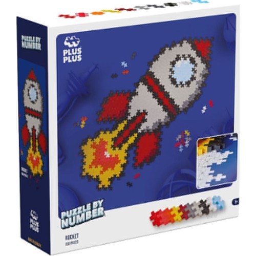 Plus-Plus Τουβλάκια Puzzle By Number Πύραυλος 3930 5710409107594