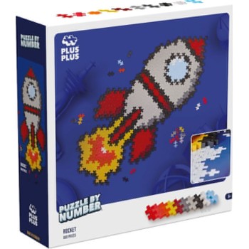 Plus-Plus Bricks Puzzle By Number Rocket 3930 5710409107594