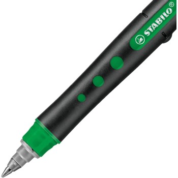 STABILO Στυλό Rollerball Υγρής Μελάνης Πράσινο Bionic Black Fine  128101636 4006381416665