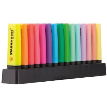STABILO Boss Highlighters Set Of 15 Pcs 128070015 4006381517478