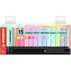 STABILO Boss Μαρκαδόροι Υπογραμμίσεως  Pastel 15Τεμ 5Mm 128070215 4006381567411