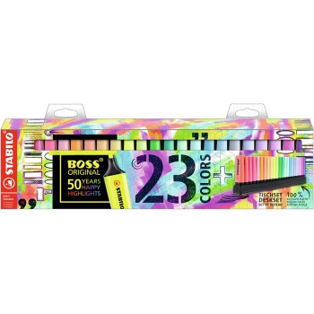 STABILO Boss Highlighters With A Base Set Of 23 Pcs 128070023 4006381565936