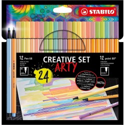 STABILO Markers Set 24 Pcs. Arty Fineliner Point 128886824 4006381582339