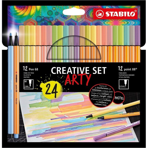 STABILO Μαρκαδοράκια Set 24 Τεμ. Arty Creativity Set  128886824 4006381582339