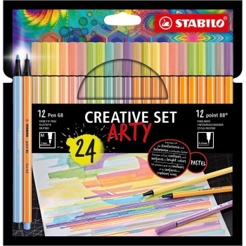 STABILO Markers Set 24 Pcs. Arty Fineliner Point 128886824 4006381582339