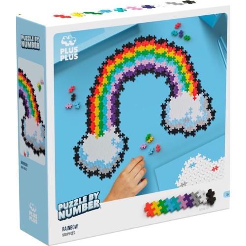Plus-Plus Bricks Puzzle By Number Rainbow Rainbow 3913 5710409106924