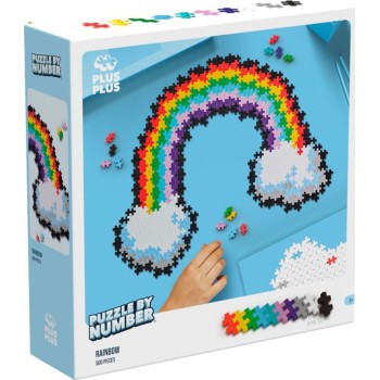 Plus-Plus Bricks Puzzle By Number Rainbow Rainbow 3913 5710409106924
