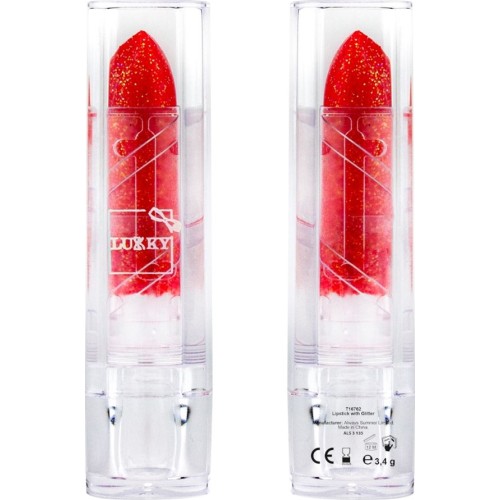 lukky Glitter Lipstick - 3 Colors LUK03000 8056379145240