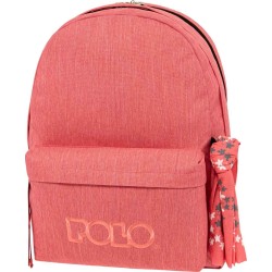 POLO Backpack Original Double Scarf - (Coral-Coral) 901235-3601 5201927118945