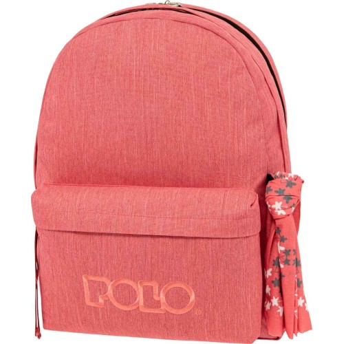 POLO Backpack Original Double Scarf - (Coral-Coral) 901235-3601 5201927118945