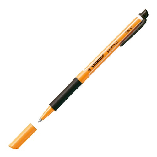 STABILO Pointvisco Rollerball Pen 0.5Mm Black With Cap 1099/46 42156413