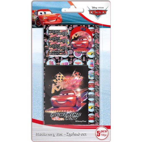 Diakakis imports Stationery Set 5Pcs Cars 000563628 5205698606809