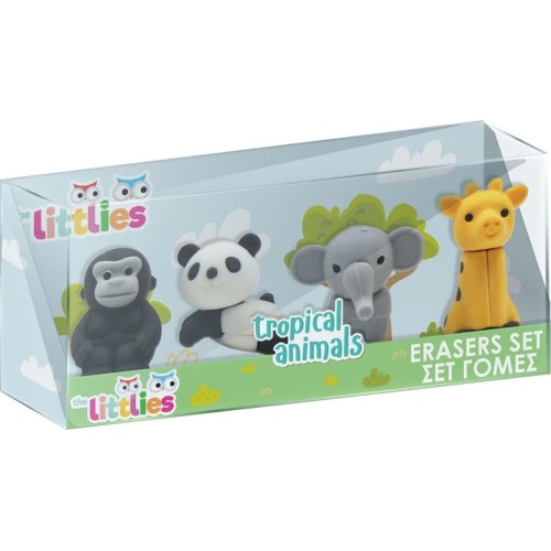 Diakakis imports Eraserse 4Pcs BOX 2Designs 140X60x30mmthe Littlies 000646958 5205698627859