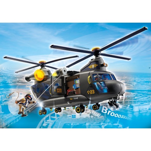 Playmobil City Action Ελικόπτερο Ειδικών Δυνάμεων Με Δύο Έλικες 71149 4008789711496