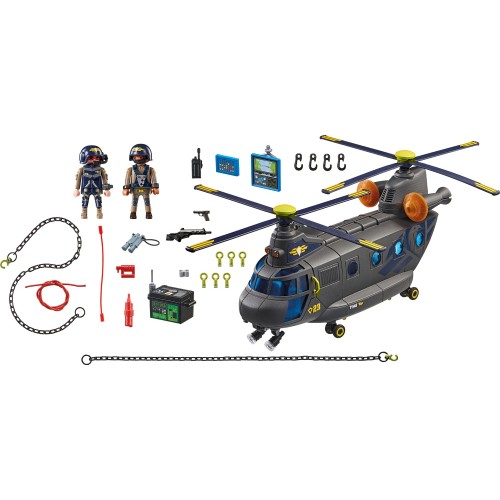 Playmobil City Action Ελικόπτερο Ειδικών Δυνάμεων Με Δύο Έλικες 71149 4008789711496