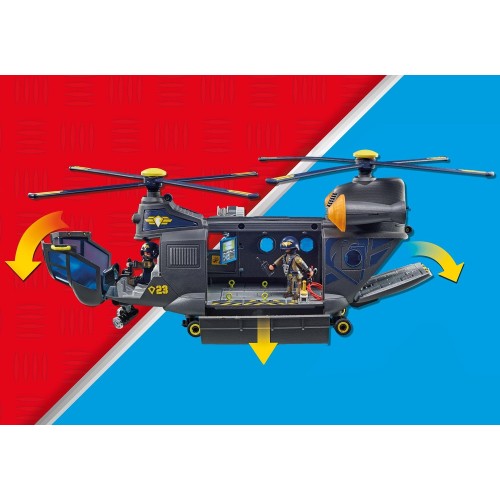 Playmobil City Action Ελικόπτερο Ειδικών Δυνάμεων Με Δύο Έλικες 71149 4008789711496