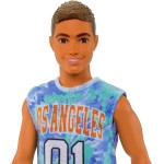 Mattel Barbie Fashionistas Ken Fashion Doll 212 With Prosthetic Leg, Los Angeles Jersey, Purple Shorts And Sneakers DWK44 / HJT1