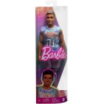 Mattel Barbie Fashionistas Ken Fashion Doll 212 With Prosthetic Leg, Los Angeles Jersey, Purple Shorts And Sneakers DWK44 / HJT1