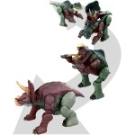 Mattel Jurassic World Fierce Changers Μεγάλοι Δεινόσαυροι 2 Σε 1 Giganotosaurus And Nasutoceratops HPD33 / HPD34 194735156214