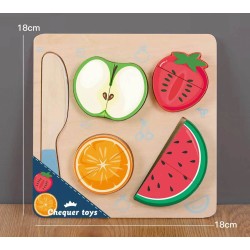 Toys-shop Choice Wood Fruits That Are Cut JK146851 6990323468516