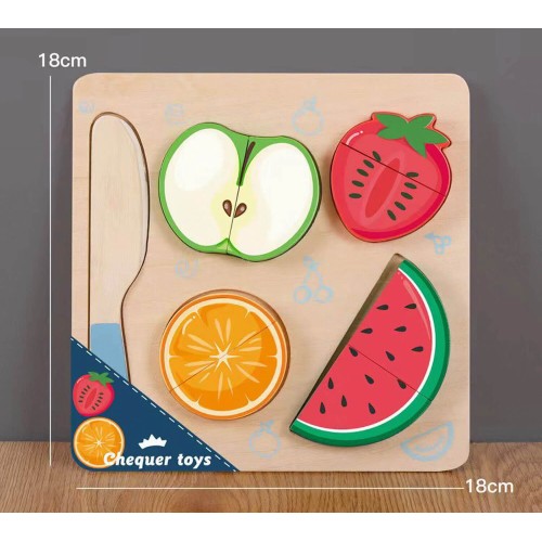 Toys-shop Choice Wood Fruits That Are Cut JK146851 6990323468516