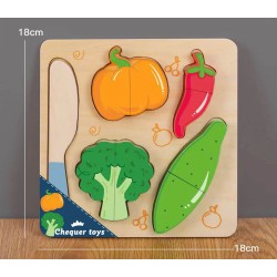 Toys-shop Choice Wooden Vegetables Being Cut JK146858 6990323468585