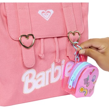 Mattel Deluxe Clip-On Bag With School Outfit And Five Themed Accessories For Barbie Dolls  HJT42 / HJT44 194735094202