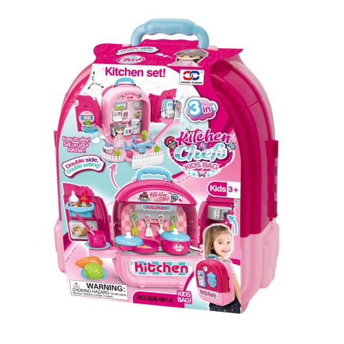 Toys-shop Choice Kitchen Chefs Τσάντα Με Αξεσουάρ Κουζίνας 3 Σε 1 JU088740 6990323887409
