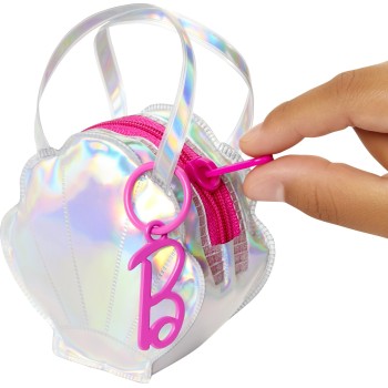 Mattel Deluxe Clip-On Τσάντα Παραλίας Με Μαγιό Και Πέντε Θεματικά Αξεσουάρ Για Κούκλες Barbie HJT42 / HJT43 194735094196