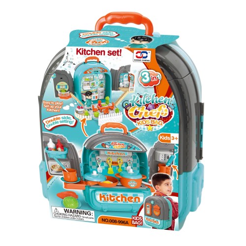 Toys-shop Choice Kitchen Chefs Τσάντα Με Αξεσουάρ Κουζίνας 3 Σε 1 JU088746 6990323887461