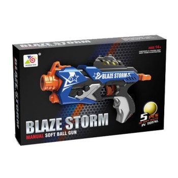 Toys-shop Choice Blaze Storm Όπλο Με 5 Μαλακές Μπάλες JG062867 6990323628675