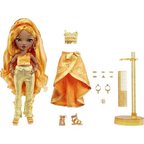 MGA Entertainment Rainbow High - Meena Fleur - Saffron Gold Fashion Doll 578284EUCG 035051578284