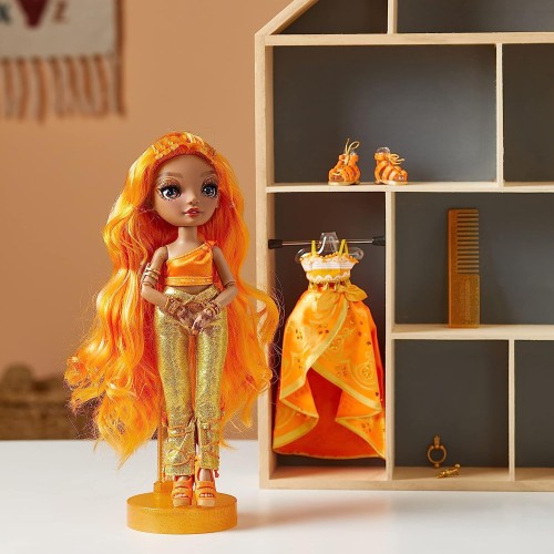 MGA Entertainment Rainbow High - Meena Fleur - Saffron Gold Fashion Doll 578284EUCG 035051578284