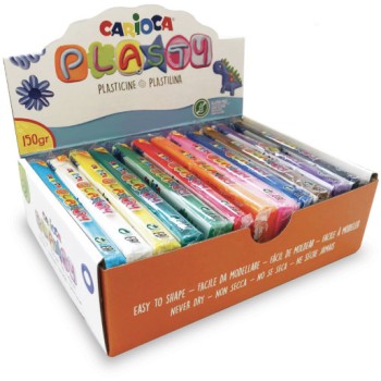 CARIOCA Display Plasticine Plasty 150 G - 12 Pcs 31111 8003511311117