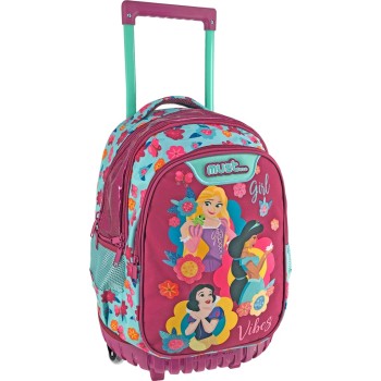 Diakakis imports Disney Princess Girl Vibes  3 Case Elementary School Trolley Bag 000563472 5205698588204