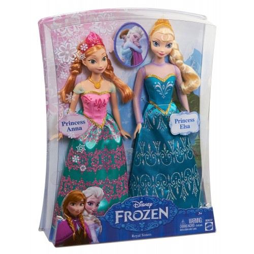 Mattel Disney Frozen Πριγκίπισσα Άννα Και Πριγκίπισσα Έλσα Σετ Των 2 BDK37 746775304058