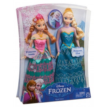 Mattel Disney Frozen Πριγκίπισσα Άννα Και Πριγκίπισσα Έλσα Σετ Των 2 BDK37 746775304058