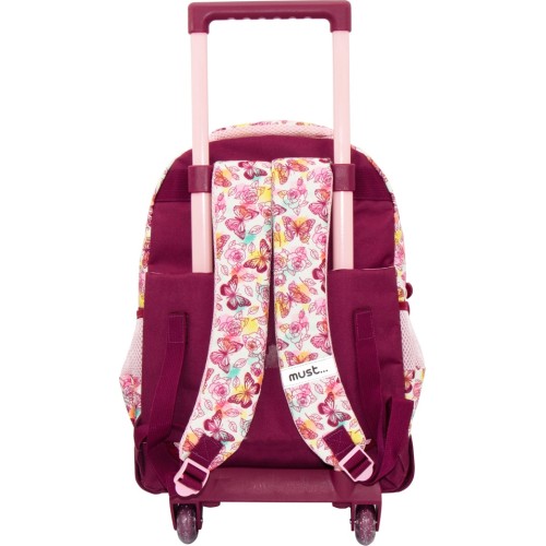 Diakakis imports Butterfly Girl Elementary School Trolley Bag 3 Compartments 000585019 5205698599897
